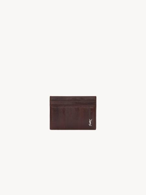 SAINT LAURENT TINY CASSANDRE CARD CASE IN EEL