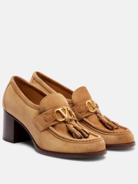 Valentino VLogo 60 suede loafer pumps