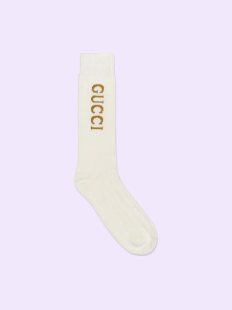 GUCCI Long knit cotton socks