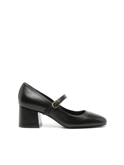 60mm leather Mary Jane pumps