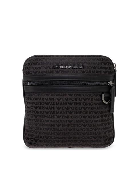 EMPORIO ARMANI Allover logo crossbody bag