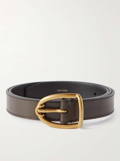 TOM FORD 3cm Full-Grain Leather Belt