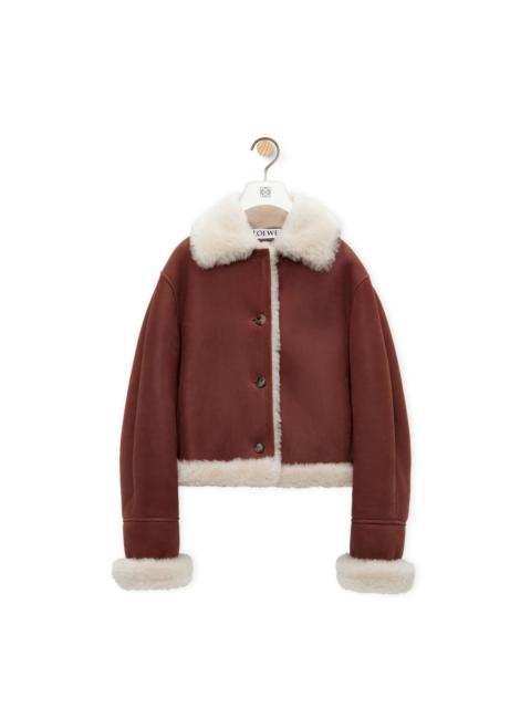 Jacket in shearling