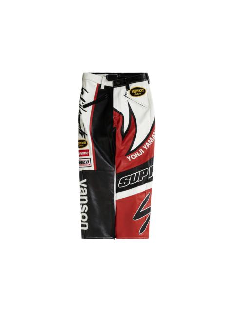 Supreme Supreme Yohji Yamamoto Vanson Leathers Split Pant White