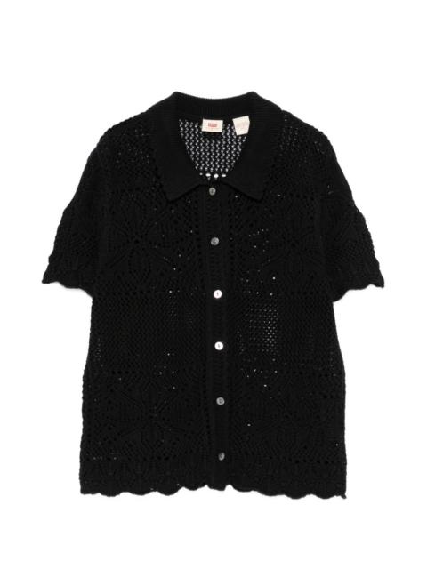 Levi's crochet button-down shirt