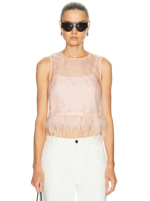 STAUD Avi Silk Top