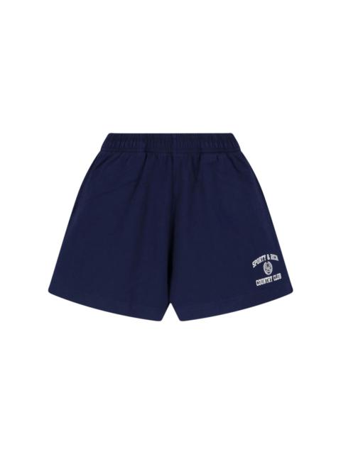 Sporty & Rich SWEATSHORTS "VARSITY CREST"