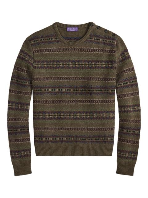 Ralph Lauren fairisle button-detail pullover