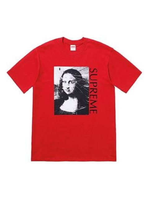 Supreme SS18 Mona Lisa Tee Red Printing Short Sleeve Unisex SUP-SS18-445