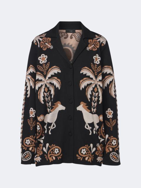 Alanui Island Roots wool and silk-blend blazer