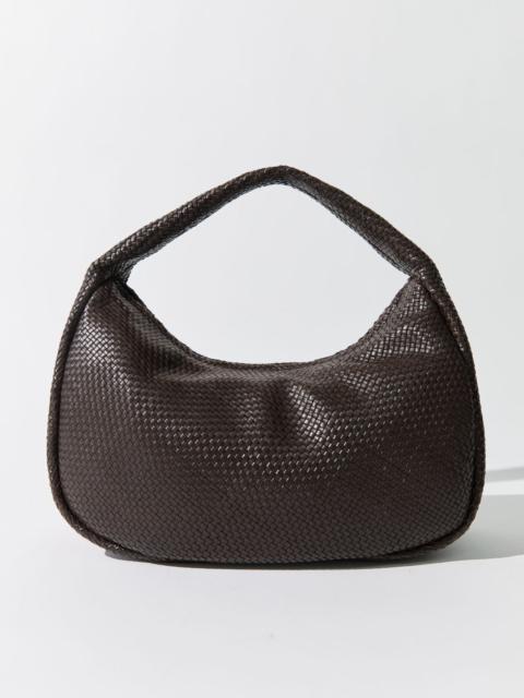 ST. AGNI Woven Large Bon Bon Bag - Coffee