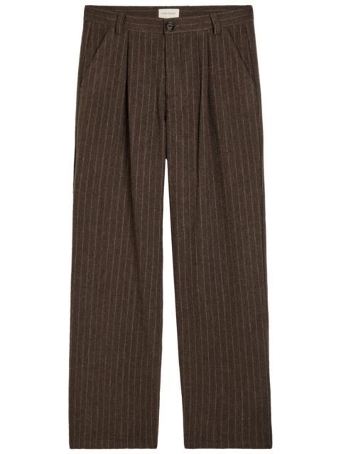 Oliver Spencer Oliver Spencer Orsman Striped Wool-blend Trousers