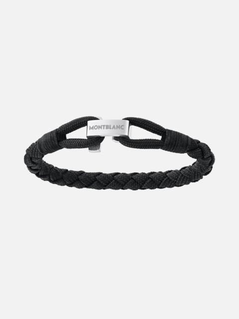 Montblanc Wrap Me Bracelet in Black Nylon and Steel