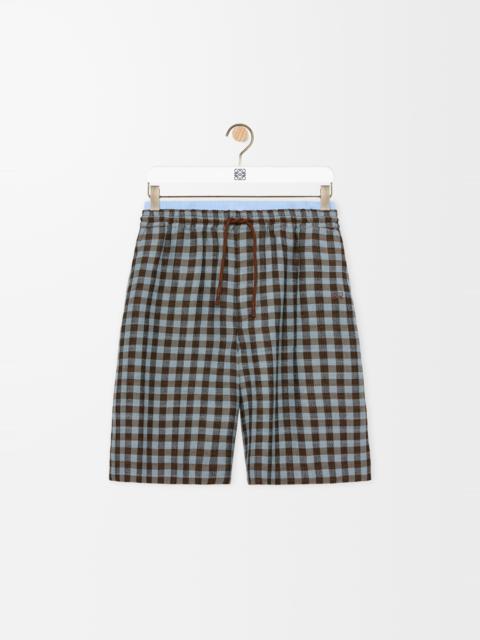 Loewe Shorts in viscose and linen blend