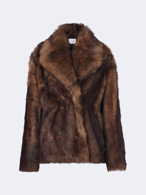 Yves Salomon Double-breasted shearling jacket