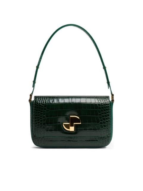 PATOU Le Lock crocodile-pattern bag