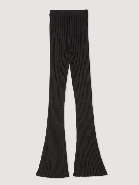 Sandro Ribbed knit pants