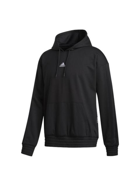 adidas Men's adidas LD WNTR HD Small Logo Basketball Hooded Sports Black GD6858
