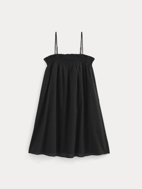 EVERLANE GAUZE SMOCKED DRESS