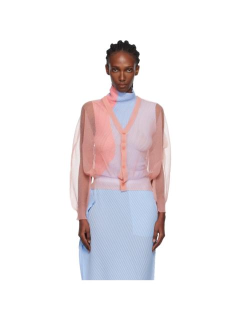 ISSEY MIYAKE Pink Encase Cardigan