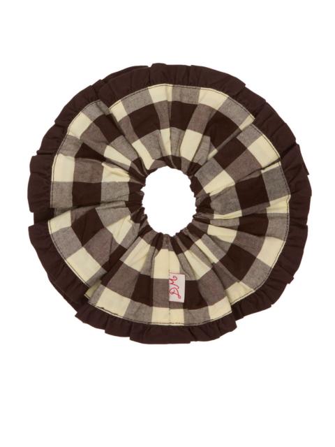 DAMSON MADDER. Damson Madder Frill Edge Scrunchie