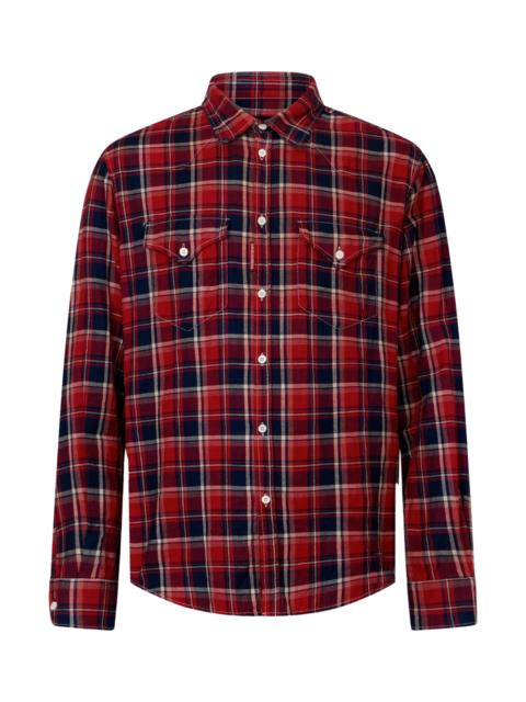 DSQUARED2 Classic-check Western Canadian shirt