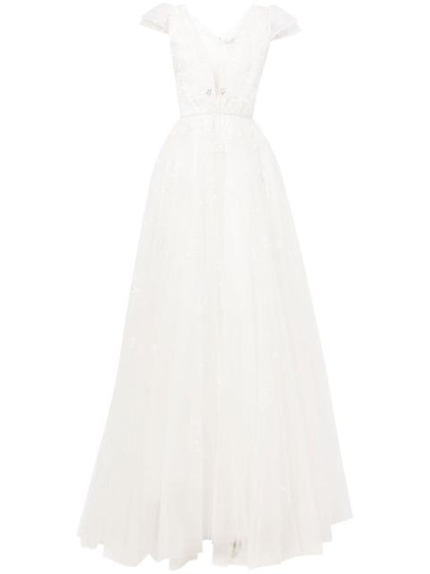 JENNY PACKHAM sequin-embellished flared tulle gown