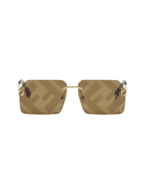 FENDI Gold Fendi Sky Sunglasses