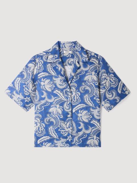 Sandro FLORAL PRINT SHIRT