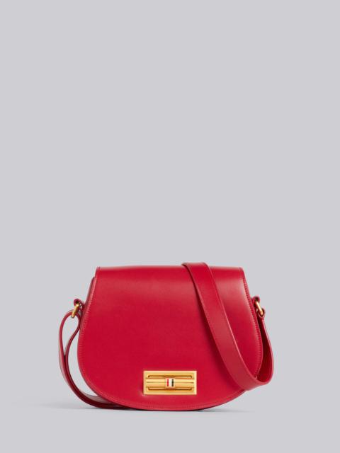 Thom Browne Red Box Calfskin Enamel Lock Small Shoulder Bag