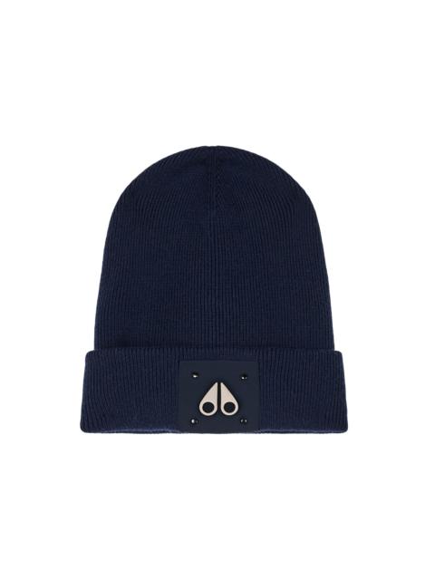 MOOSE KNUCKLES Men's Neige Wool Beanie - Navy