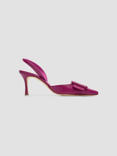 Manolo Blahnik Women's Maysli 70MM Slingback Pumps - Purple