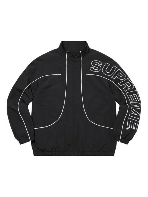 Supreme Supreme Piping Track Jacket 'Black White' SUP-FW20-041