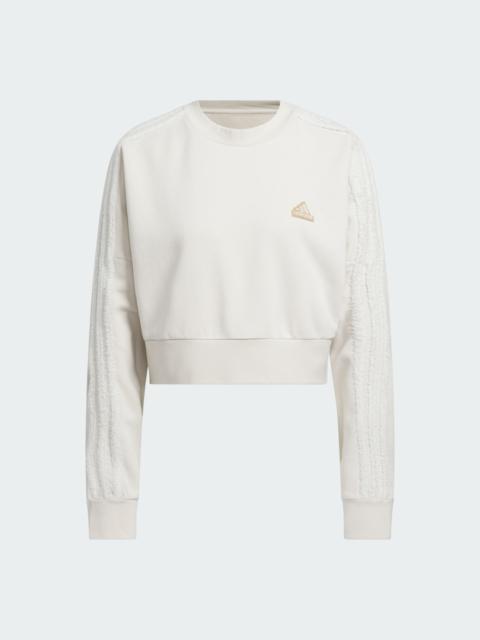 adidas Coze 3-Stripes Crew Sweatshirt