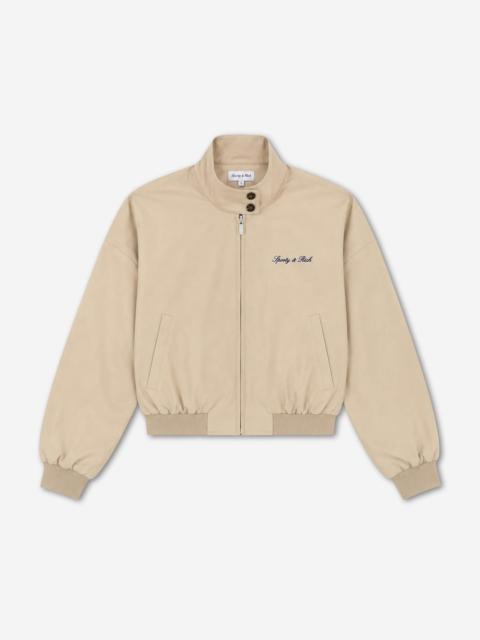 Sporty & Rich REVERSIBLE BOMBER JACKET