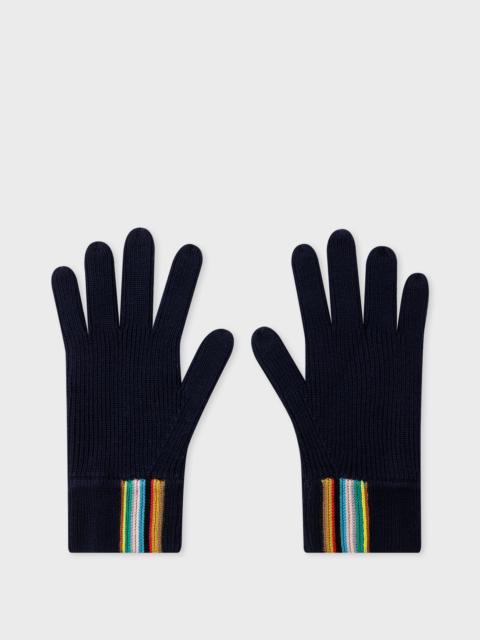 Paul Smith Merino Wool 'Signature Stripe' Gloves
