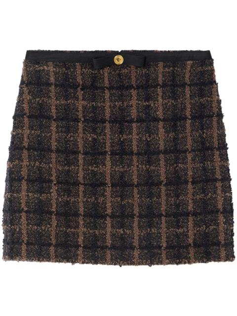 bouclé tweed pencil skirt