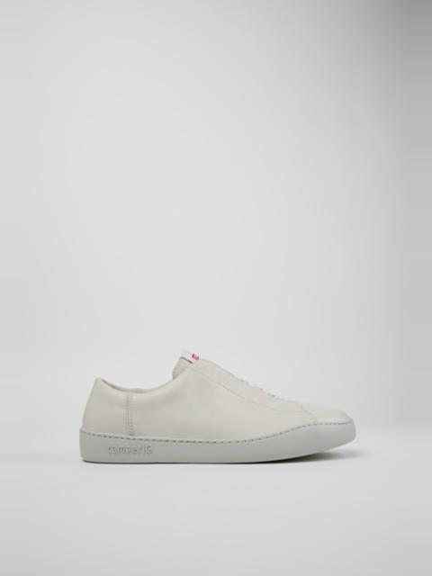 CAMPER Peu Touring White Leather Sneakers Shoes for Men with EVA Outsoles.