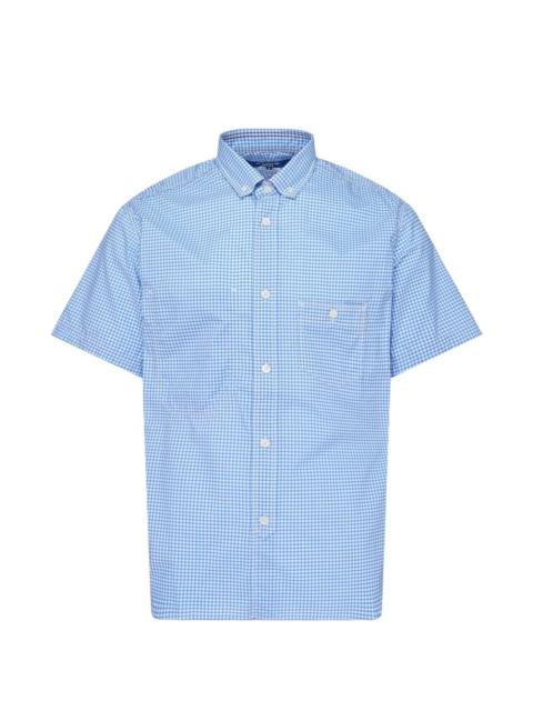 Junya Watanabe MAN checkered short-sleeved shirt
