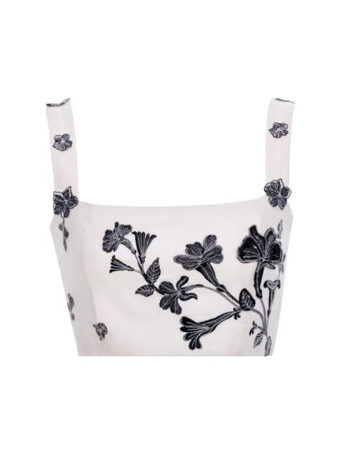 Agua by Agua Bendita Cacao Guayacan cropped top