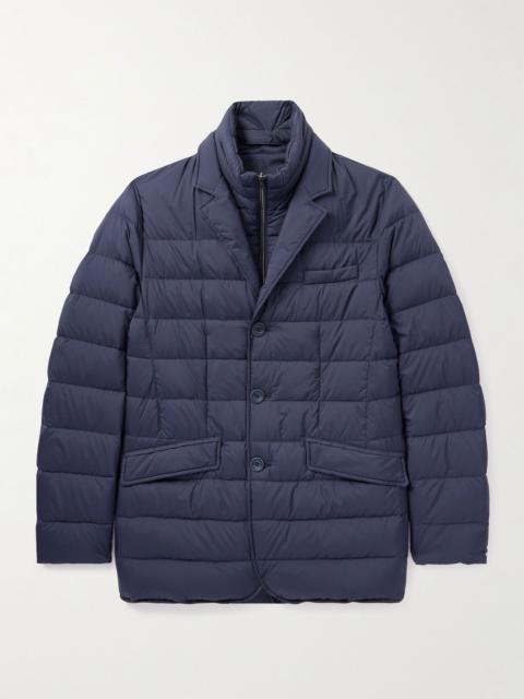 Herno La Giacca Convertible Quilted Nylon Down Jacket Navy