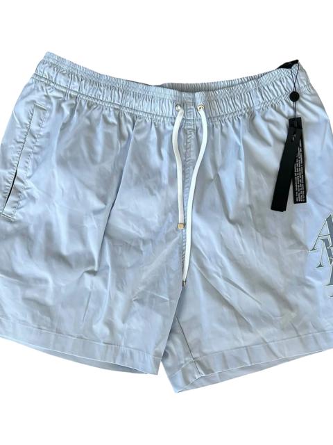 AMIRI Logo Swimshorts "Grey Stack" AMSWTK1004 GRD