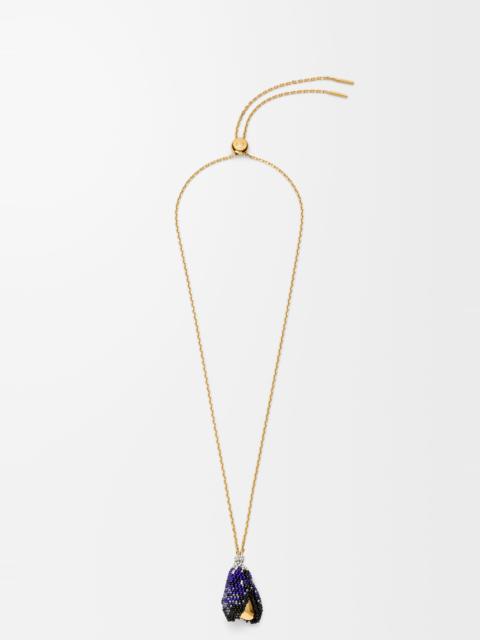 Loewe Shell necklace in sterling silver and beads