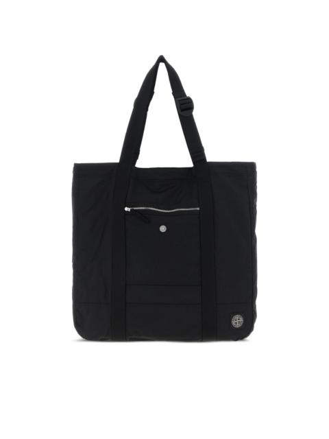 Stone Island logo-patch tote bag