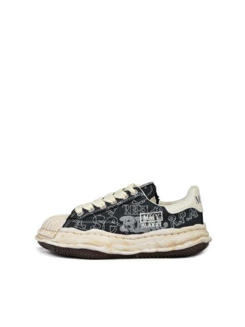 Maison MIHARAYASUHIRO BALAKEY GRAFFITI LOW CANVAS / BLK