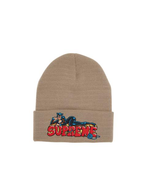 Supreme Catwoman Beanie 'Stone'