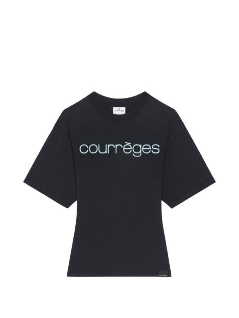 courrèges logo-print T-shirt