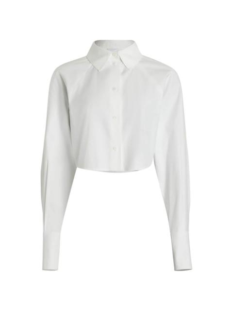 organic-cotton cropped shirt