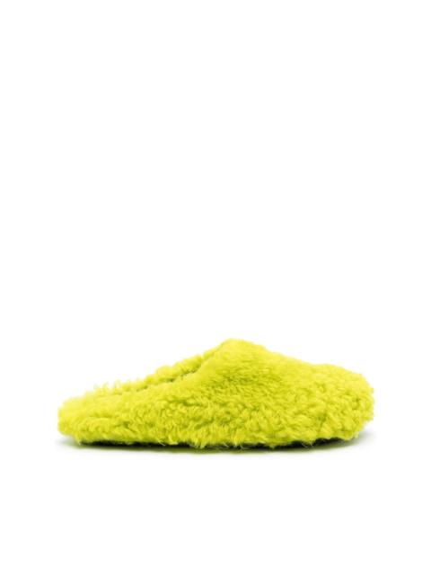 Marni shearling slip-on slides