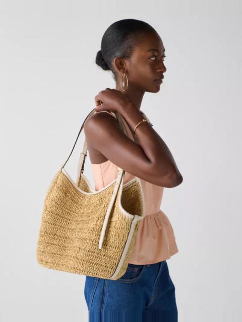 kate spade Deco Straw Tulip Tote Bag